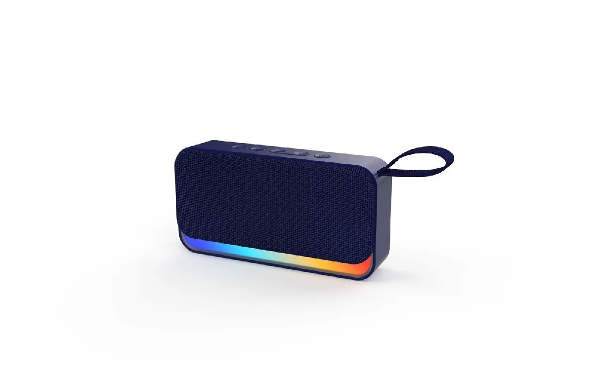 Nouveauté Enceinte Bluetooth Portable d'Extérieur Sans Fil avec Lecteur TF/USB et Lumière LED RGB Tendance