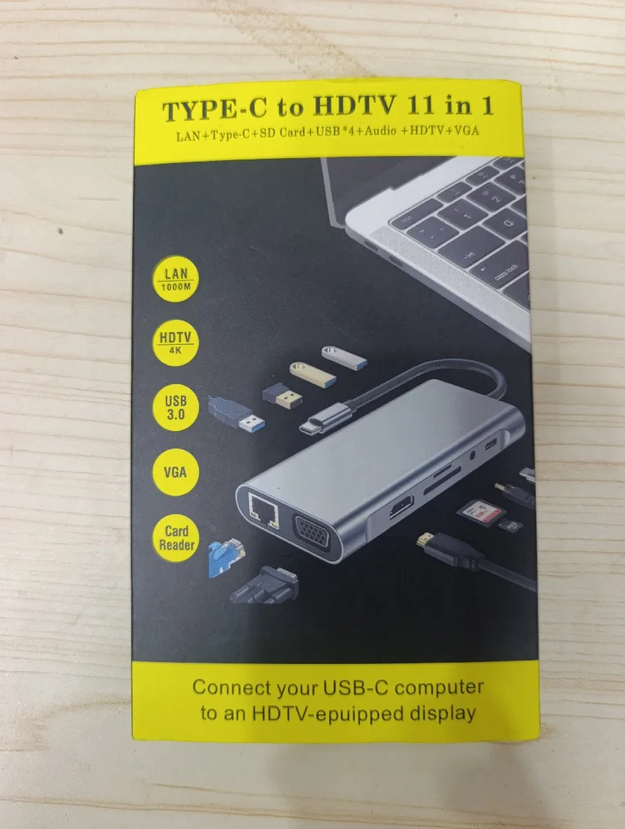 Support hub Adaptateur Type C-HDTV 11 in 1