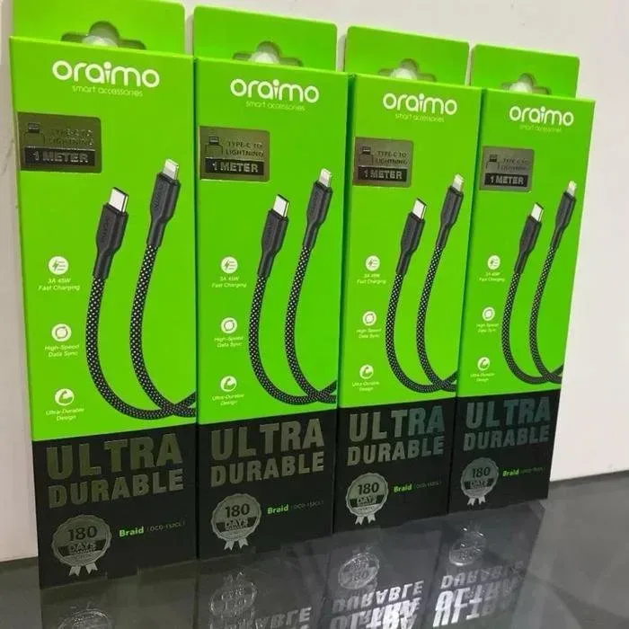 Câble tressé, ultra durable, Type-c et Lightning
